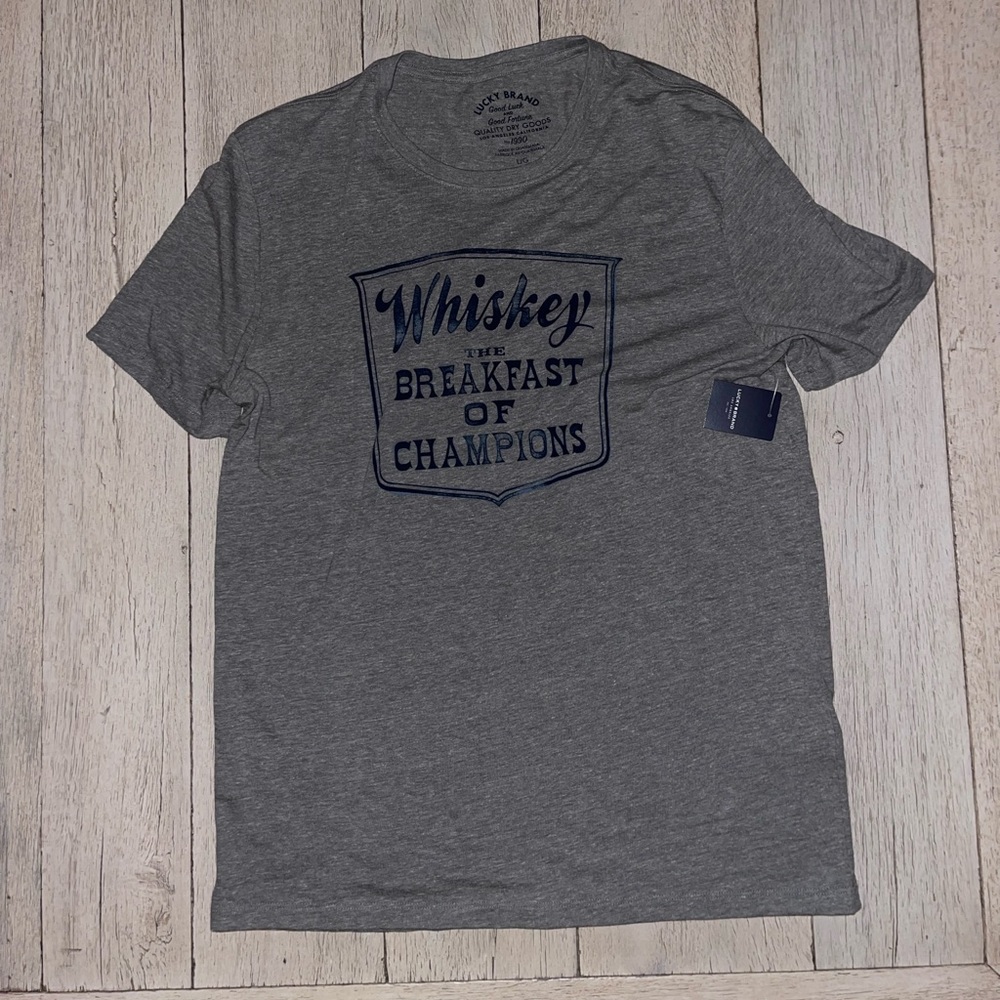 Lucky Brand Gray Short Sleeve Tee